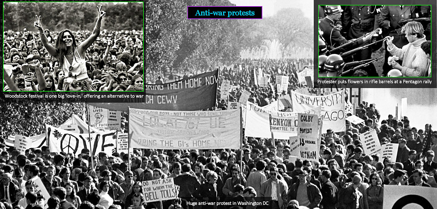 Vietnam War protests, Woodstock, 1965